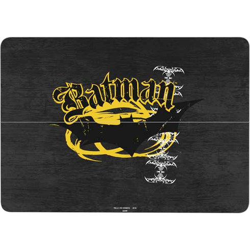 DC Comics Batman Dark Knight Logo Yellow & Black Surface Laptop Studio Skin